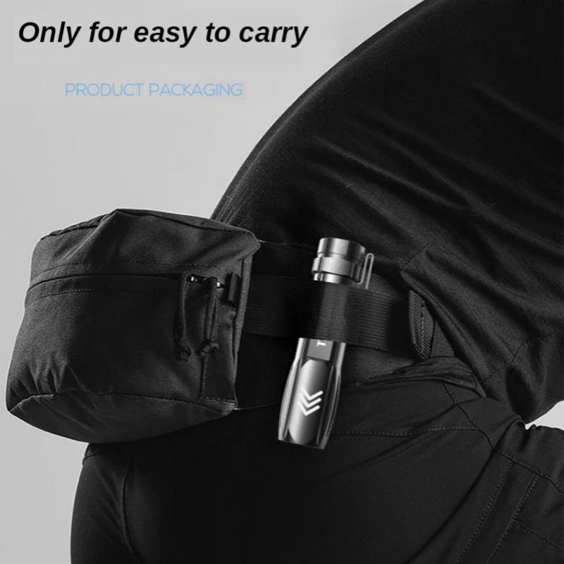 1Pc Mini LED Flashlight with P900 LED Beads Built-in Lithium Battery Waterproof Camping Light USB Rechargeable Light
