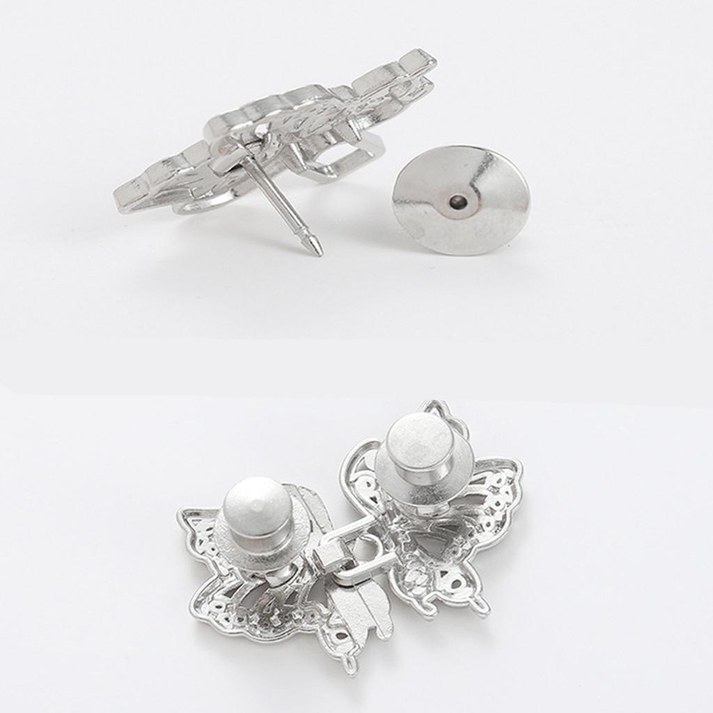 Adjustable Pants Waist Buckle Butterfly Waist Buckle Non Nailing Non Stitching Loose Waist Circumference Elastic Button Needle