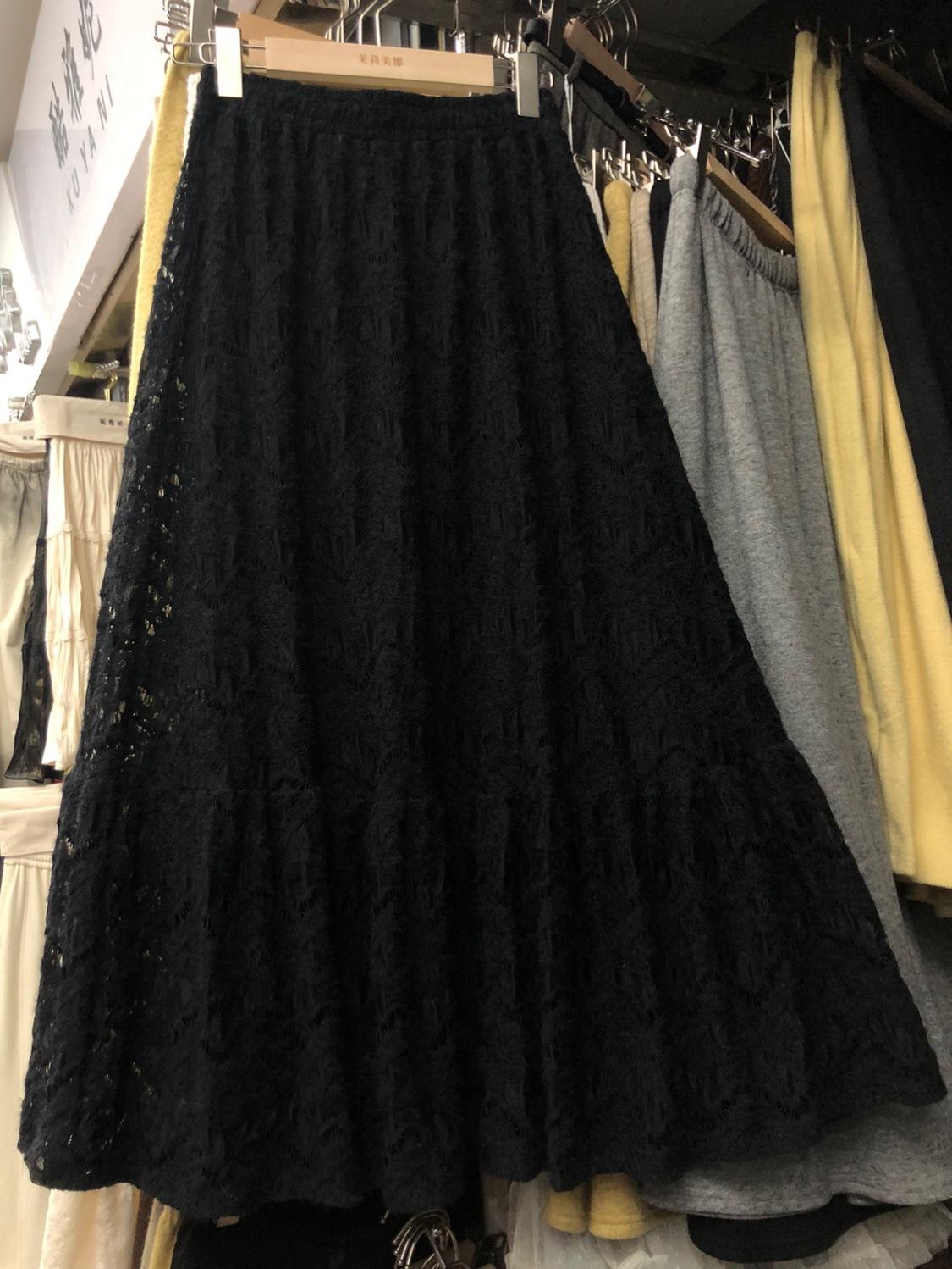 

Темперамент нежный ветер абрикосовый рыбий хвост кружевная юбка детская осень и зима бархат слово элегантный средняя и длинная юбка one size fits all чёрный