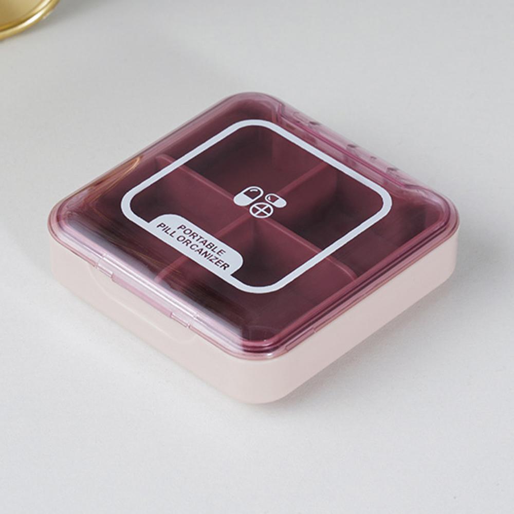 Medicine Storage Box Portable Sealed Dust-Proof Medicine Box Carry With You Divided Tablet Box Divided Packaging