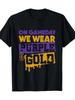 On Gameday Football We Wear Purple And Golden Leopard T-Shirt -220g