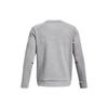 Under Armour Unstoppable Fleece Crew Logo Print Pullover Long Sleeve Sweatshirt Men Sweatshirt Gray 1381688-011