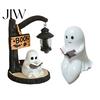 Supporto Decorativo per Ramo Fantasma Halloween Luce Notturna da Appendere Statuetta in Resina, Ornamento Luminoso da Tavolo Stile Rustico Vintage, Decorazione Calda Ambrata per