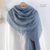 Sciarpa da donna in cotone lino seta - Per tutte le stagioni, colore unito, versatile foulard per testa e parasole