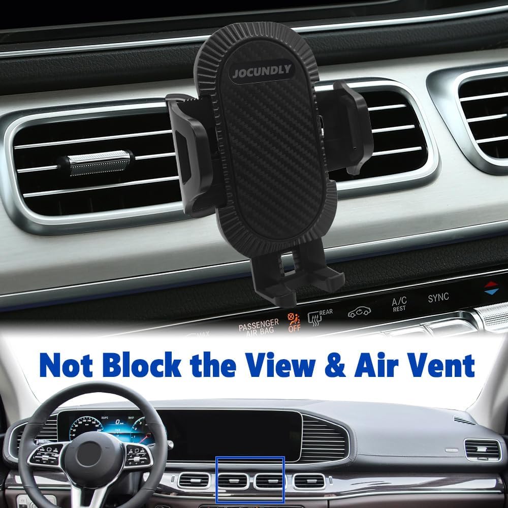 Car Phone Mount 2020-2024 Mercedes Benz GLE Class and 2020-2024 GLS Class [Thick Case Friendly] Mobile Phone Holder Cell Navigation Bracket Air Vent