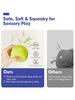 6PCS Baby Sensory Balls Soft Textured Touch Ball Infant Massage Toy Rattle Senses Learning Toys For Children