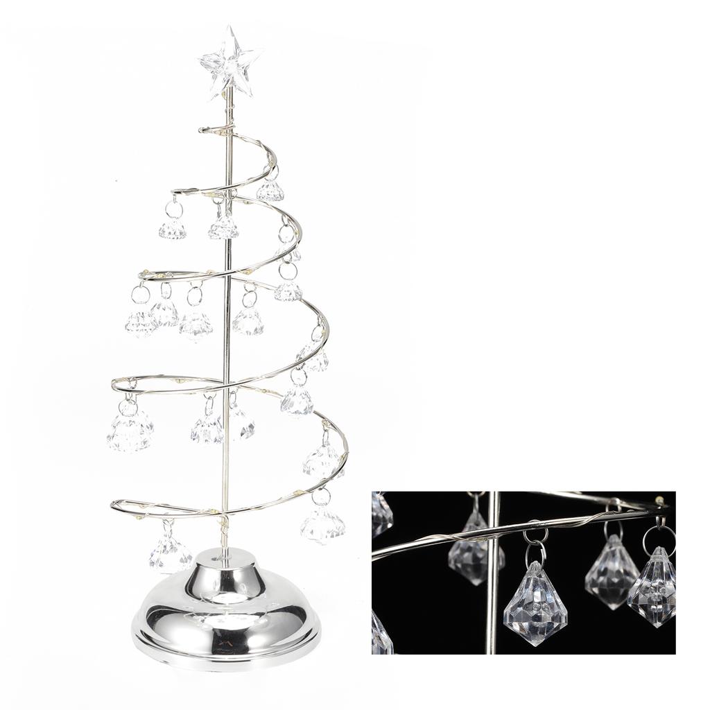 LED Christmas Tree Lamp Ornament Night Light for Christmas Festive Decoration White