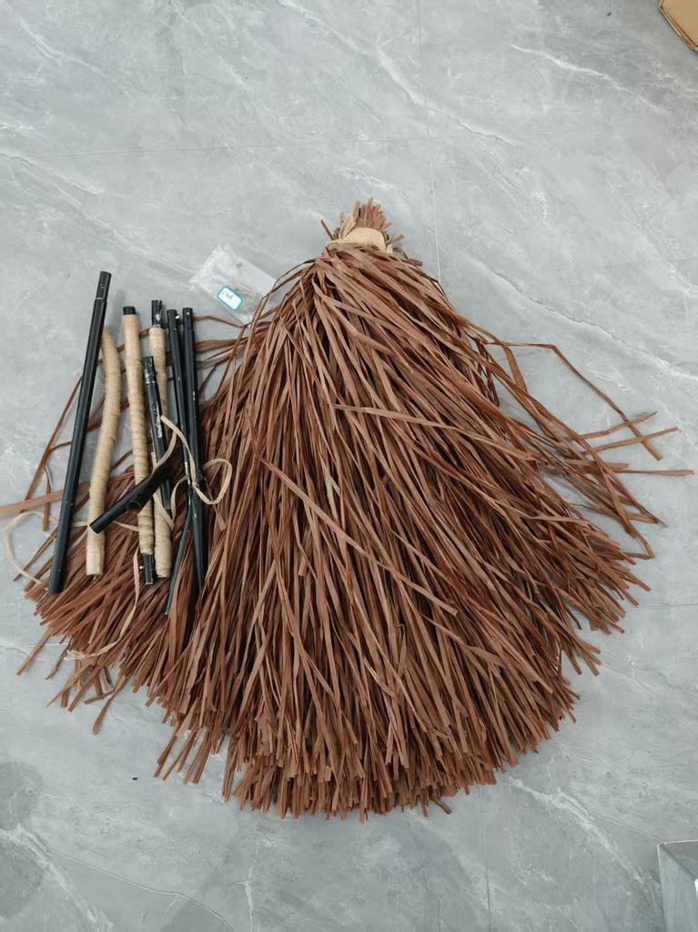 Halloween Light Up Witch Broomstick with LED String Lights for Holiday Party Indoor Outdoor Decoration Prop Requires Batteries