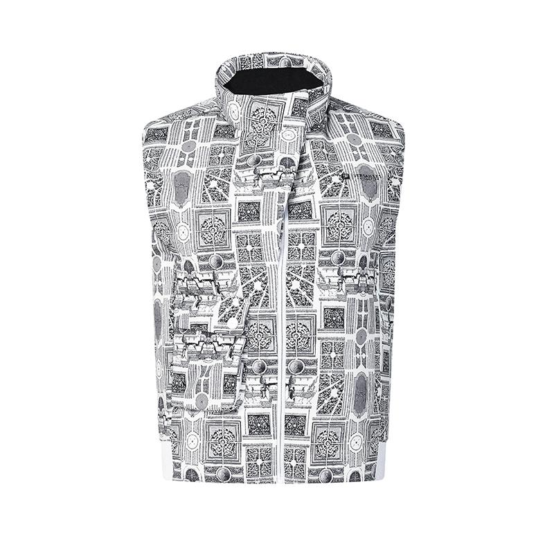 

Fila Модная теплая жилетка с полной принтованной графикой серии Golf для женщин A11W445928FZA XL