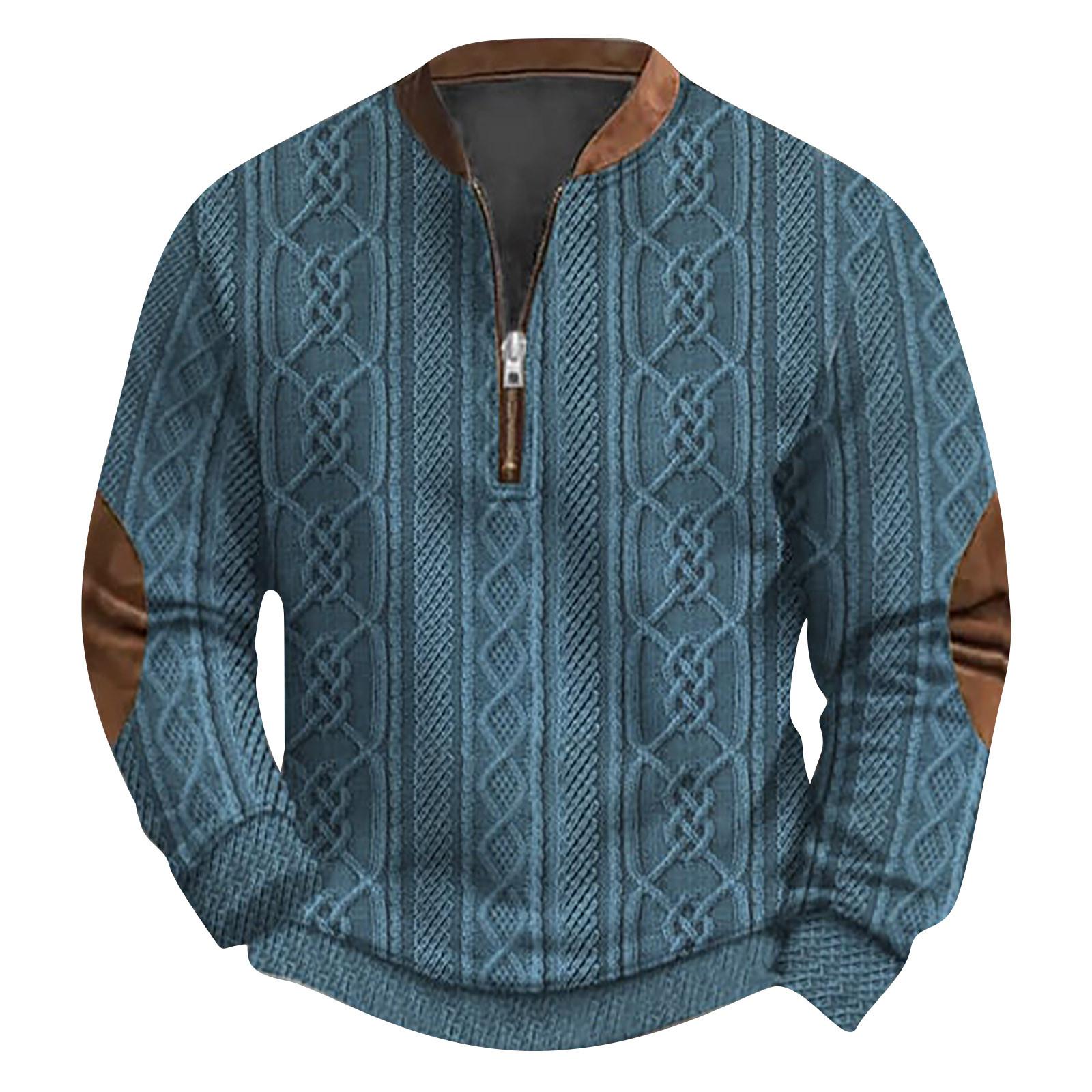 

Мужская повседневная толстовка в стиле ретро с градиентным принтом XL небесно-голубой