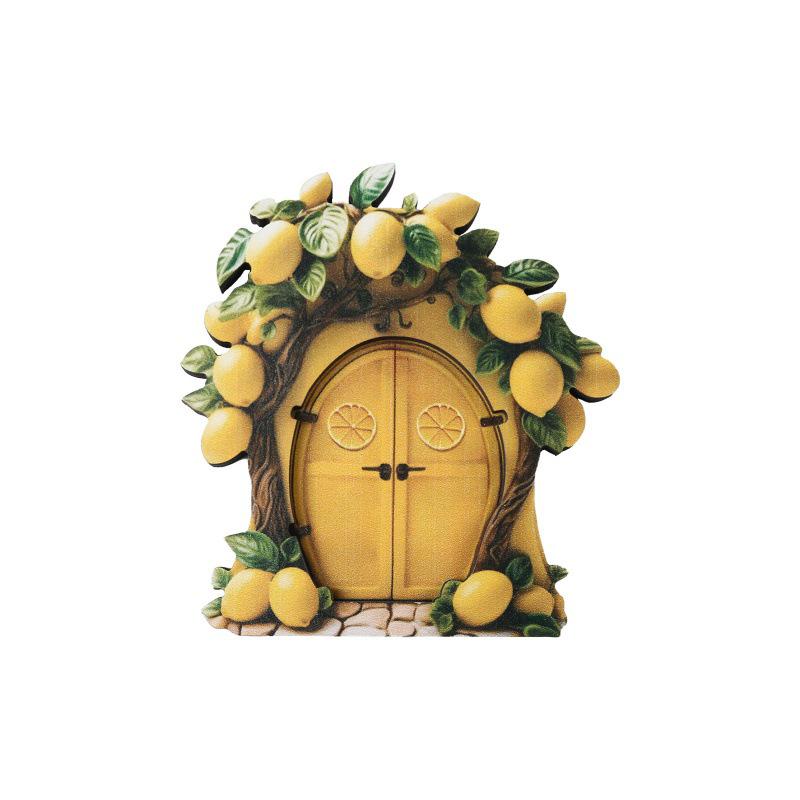 Creative Wooden Fairy Door Ornaments for Garden Decor
