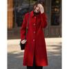 Sishui Nianhua Women's Elegant Mid-length Wool Coat