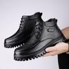 Fashion Winter Warm Boots Lace Up Classic Plush Snow Boots Men's Thick Soles Work Boots Men's Outdoor Casual Shoes Big Size 49 50 51