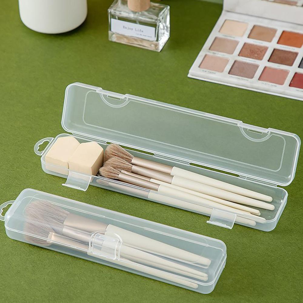 Portabl Tableware Storage Box Dust Proof Makeup Brush Adjustable Storage Box Waterproof Dustproof Makeup Brush Storage Box