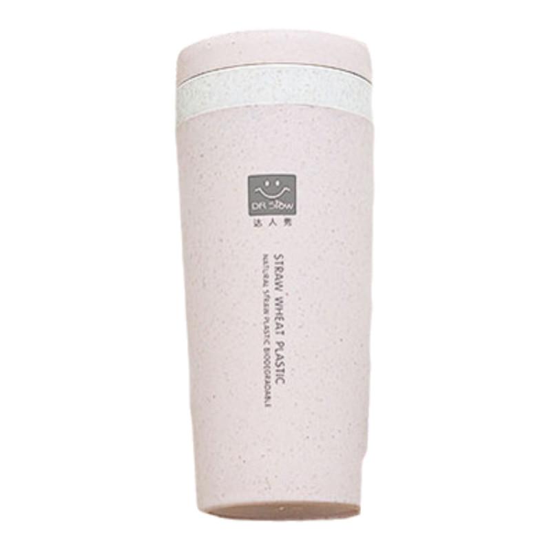 Travel Mug Thermo Bottle Office Coffee Tea Wheat Pattern Bottle Plastic Cups