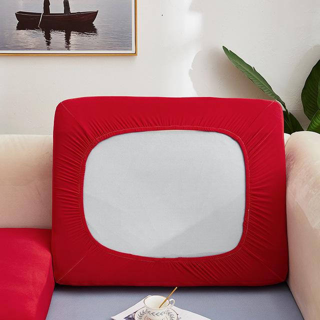 Elastic Sofa Seat Cover Solid Color Stretch Sofa Cushion Cover L Shape Slipcover For Living Room Furniture Protector