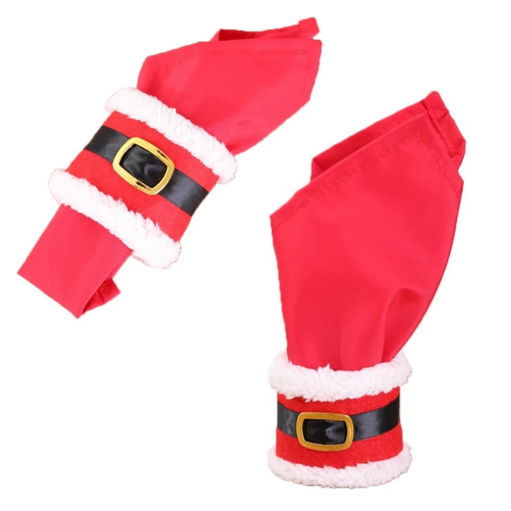 6pcs Adjustable Christmas Belt Buckle Napkin Ring Santa Clothes Napkin Ring  New Year