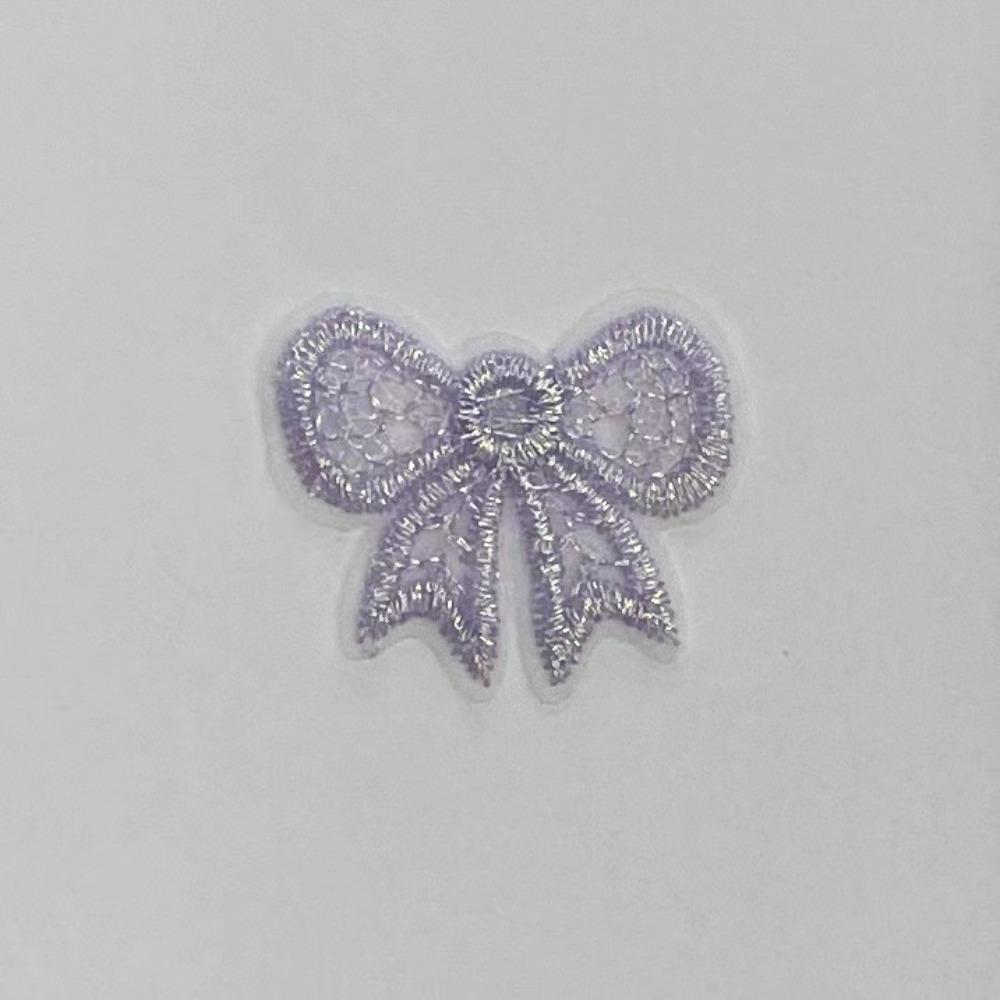 20pcs European Style Bowknot Applique Mini Mesh Embroidery Patch DIY Accessory Material Exquisite DIY Handmade Accessories
