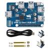 Raspberry Pi 4B/3B+ 4-Port USB 3.2 Gen 1 Driver-Free Hub Expansion Board