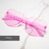 Candy Color Heart Shape Ocean Personality Frameless Children's Sunglasses Fashion Candy Love Sunglasses