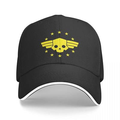 Helldivers Skull Baseball Cap Hip Hop Shooting Game Sandwich Hat Unisex Women Breathable Sun Hat Sport
