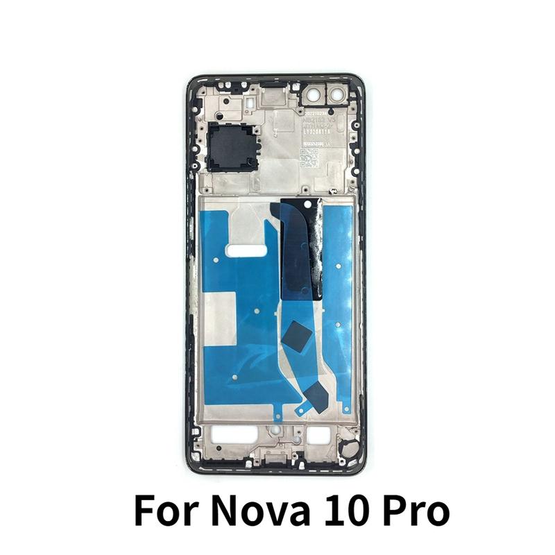 Middle Frame For Huawei Nova 10 Pro LCD Front Frame Housing Bezel With Side Button чёрный