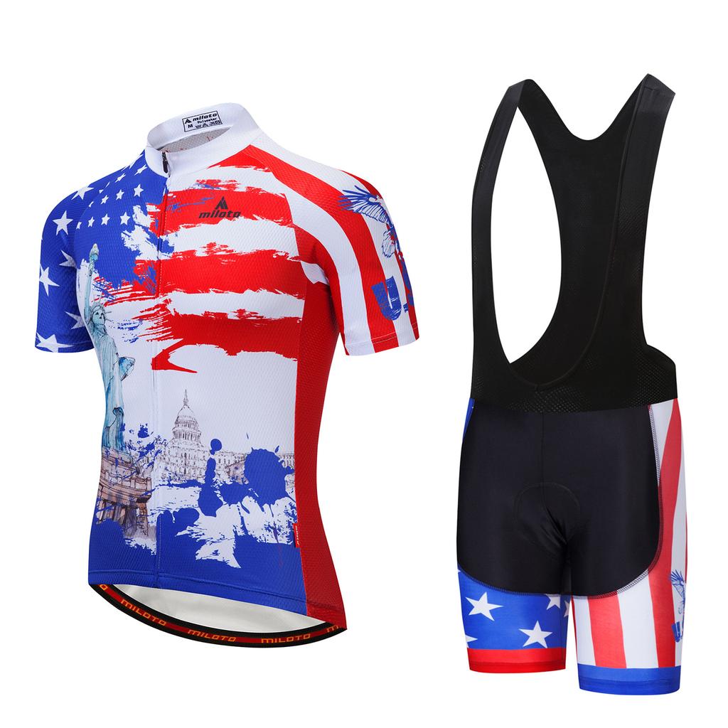 Cycling Suit Short Sleeve Strap Set 2026 Summer Breathable Cycling Suit Set Cycling Event Cycling Suit Outdoor