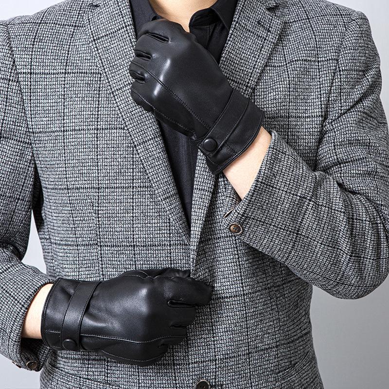 Mănușile de iarnă pentru bărbați din piele naturală sunt populare în Europa și America pentru protecție împotriva vântului și căldură la condus și ciclism