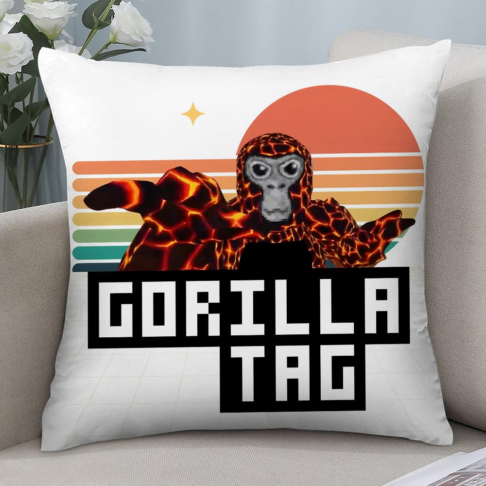 Cool G-Gorilla Tag Pillow Case Short Plush Pillow Covers Sofa Decorative Gift Home Double-sided Printing Cushion Cover