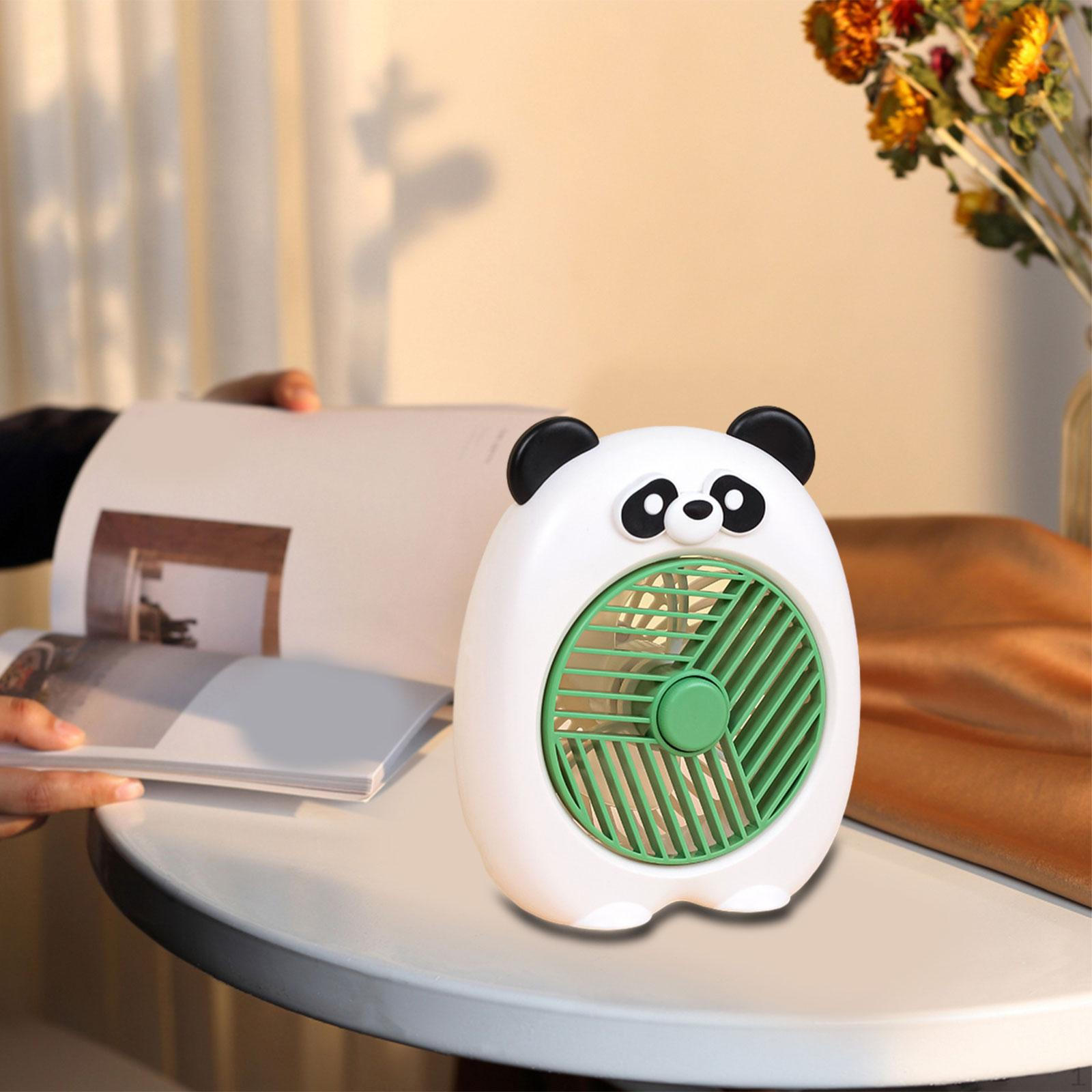 

Panda Персональный Вентилятор Простой в Использовании Портативный Для Настольного Стола В Помещении На Открытом Воздухе 13cmx6cmx15.2cm