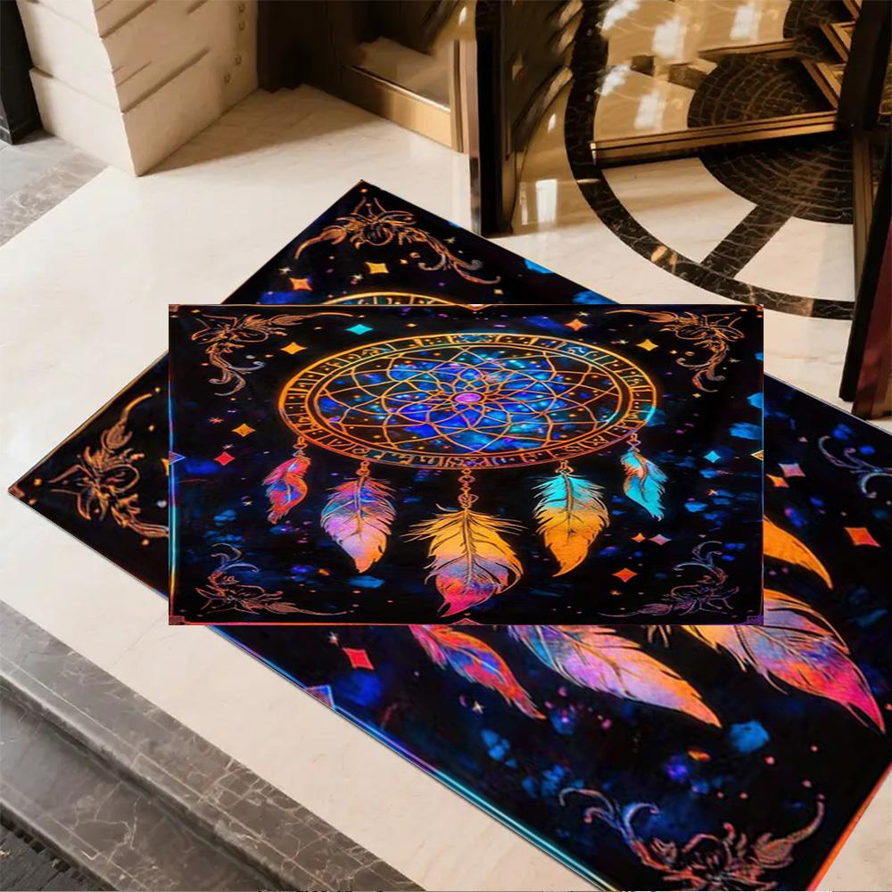 Galaxy Dreamcatcher Rug Home Carpet Non Slip Office Decor Gift Living Room Bedroom