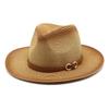 Spring And Summer Outdoor Travel Travel Sun Protection Sun Hat Men And Women British Style Spray Paint Jazz Straw Hat