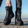 Fashion Mens Snow Boots Winter Plush Warm Cotton Boots Outdoor Waterproof High Top Boot Non-slip Hiking Boots for Men Sneakers Botas2025
