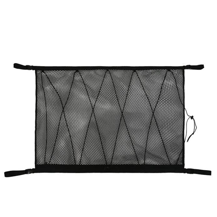 SUV Car Roof Cargo Net Storage Bag Breathable Mesh Ceiling Organizer Strong Load-Bearing Space Saving Interior Accessory Fit