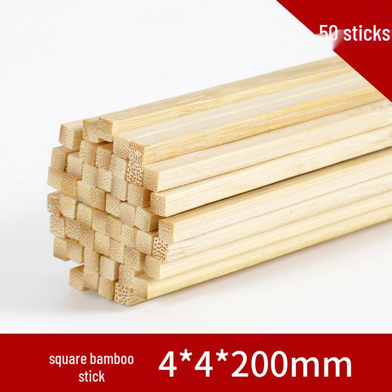 DIY Handmade Architectural Model Making Wooden Sticks - Round, Thin Bamboo Skewers & Solid Wood Strips