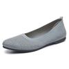 Shoes Women's Summer Solid Color Pointed Flat Bottom Women's Shoes Casual Breathable Women's Hollow Cloth Shoes Not Tired Feet Single Shoes
