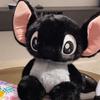 Neue Schwarze Interstellare Baby Stitch Plüschpuppe Stitch Cartoonpuppe Begleitende Schlafpuppe Raumdekoration Mädchen Geburtstagsgeschenke