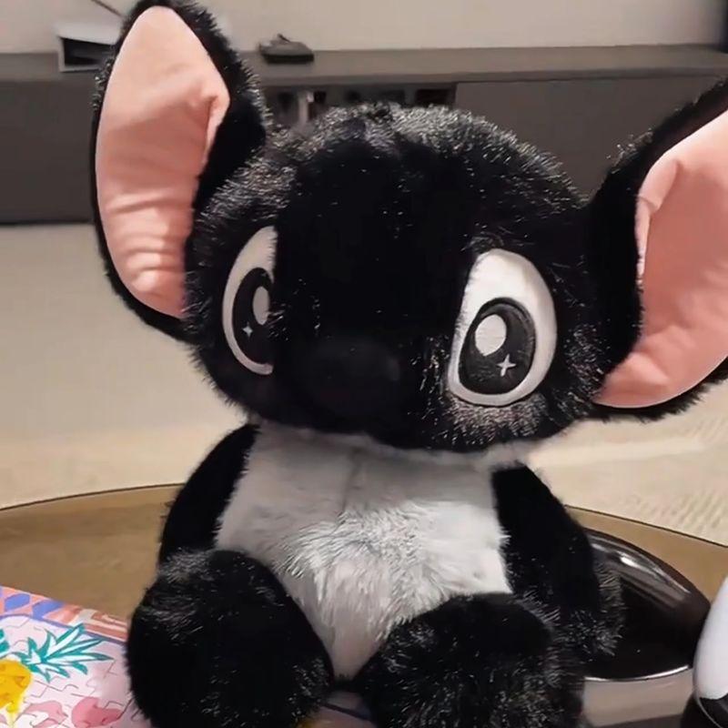Neue Schwarze Interstellare Baby Stitch Plüschpuppe Stitch Cartoonpuppe Begleitende Schlafpuppe Raumdekoration Mädchen Geburtstagsgeschenke