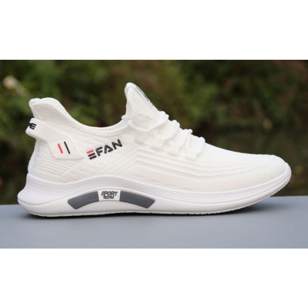 Мужские модные тканые вязаные дышащие кроссовки — фото 7