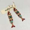 Gothic Ethnic Style Earrings Exaggerate Enamel Dangle Earrings Little Fish Earrings  Lady
