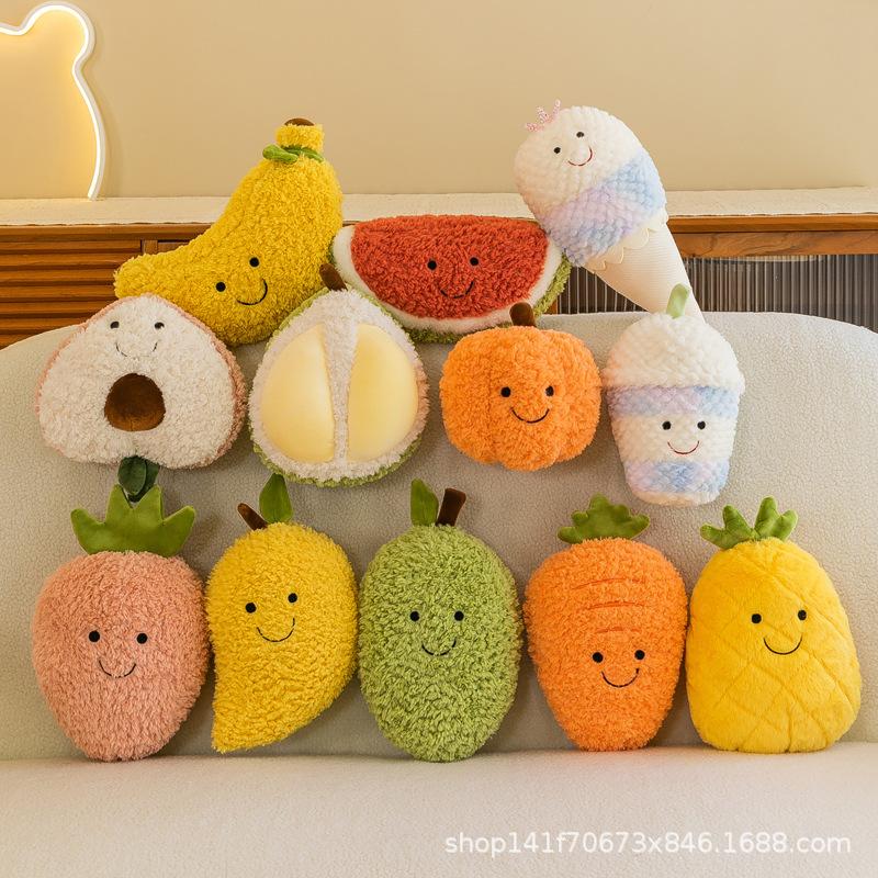 

Симуляция фруктов плюшевая игрушка милая кукла арбуз авокадо восемь дюймов метательный подарок машина для когтей кукла 20--25Cm