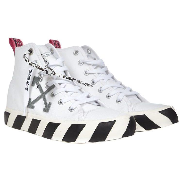 OFF WHITE Vulkanizované Mid Top Šedá šipka OMIA119R21FAB0010109