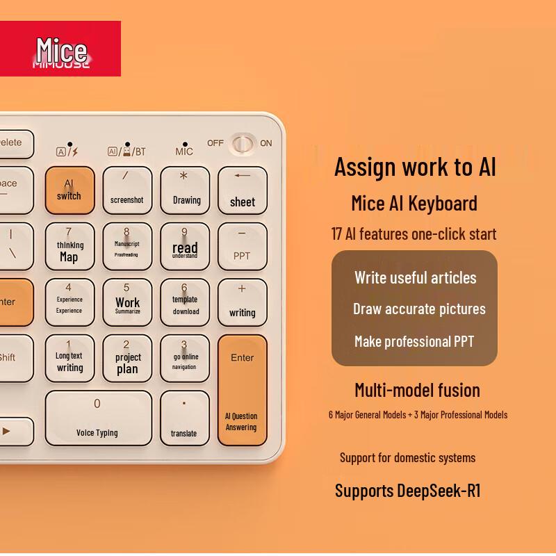 

Mishoo KB6AI AI 3.0 Smart Voice Keyboard