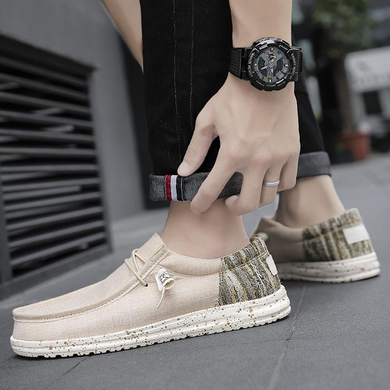 Large size low-top lazy shoes Four Seasons New Trend Outdoor Loafers Men's Outer Wear Foot Casual Shoes