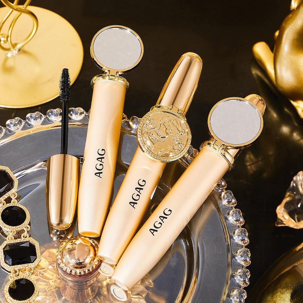 AGAG Double Curl Mascara - Vattentät, Svettresistent, Kladdfri, Förlängande & Volymgivande.