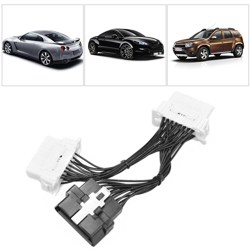 

Удлинительный кабель OBD2-сплиттера, 16-контактный автомобильный удлинительный кабель-адаптер чёрный