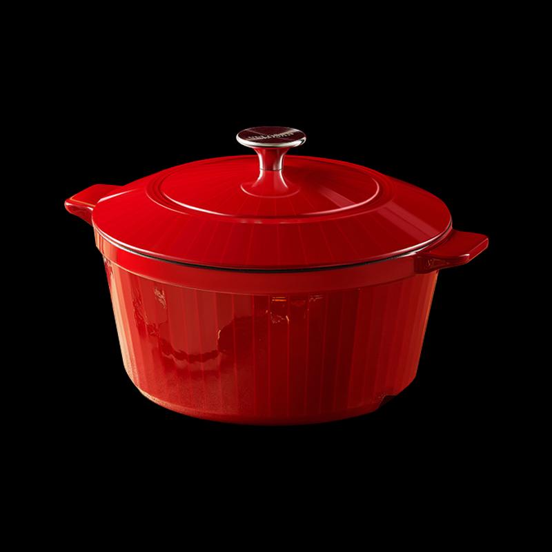 Velosan 3.8L Enamel Cast Iron Casserole Pot