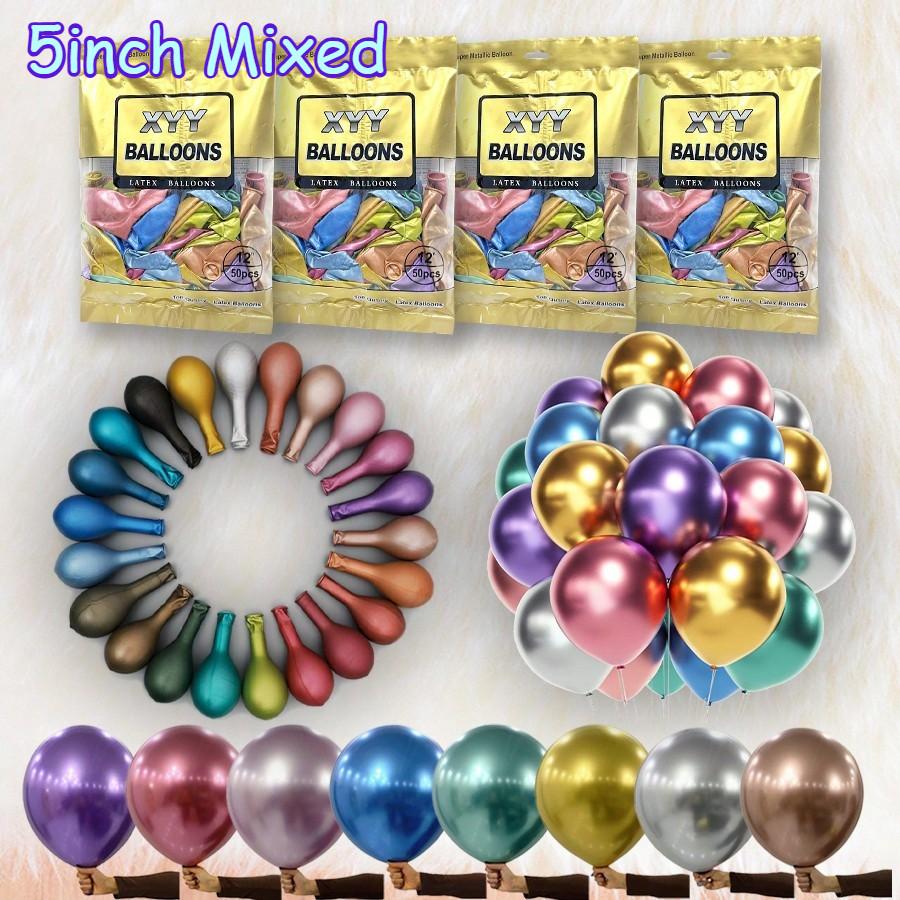 

20/50pcs 5-12inch Chrome Metallic Helium Balloon for Birthday Party Arch Decoration Wedding Birthday Baby Shower Christmas Party 20PCS