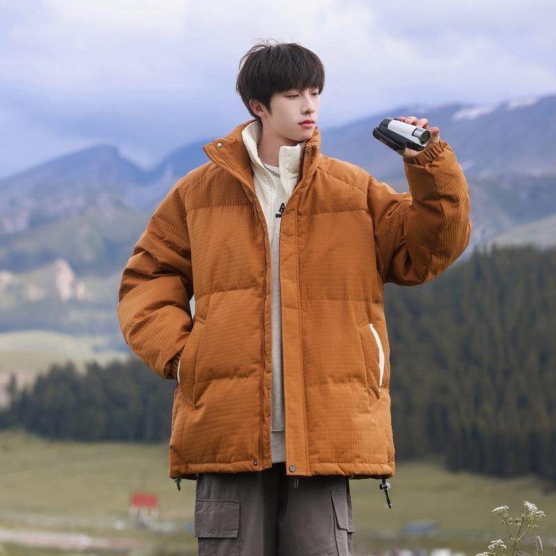 

Новый пуховик с воротником-стойкой, утолщенный, ветрозащитный, теплый, простой, универсальный, модный, зимний, парный, с наполнителем из белого утиного пуха 3XL темно-коричневого