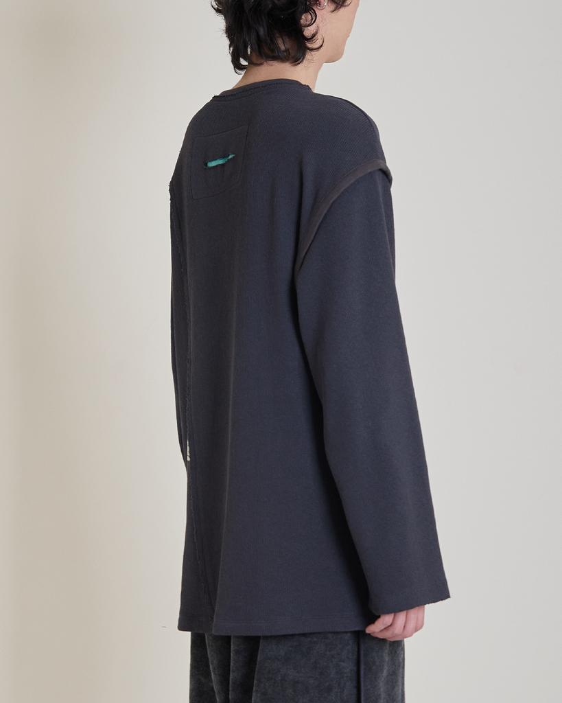 WHYSOCEREALZ Is This Knit Longsleeve (Dark Grey)
